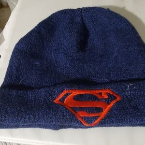 DC Comics Blue and Red Superman Beanie